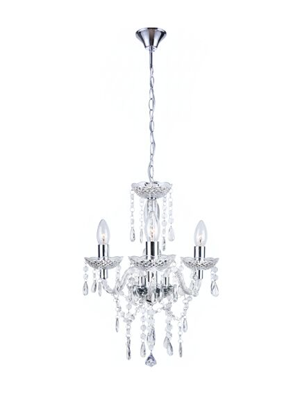 Toolight LAMPA SUFITOWA WISZĄCA EBT006-3CP TRANSPARENT