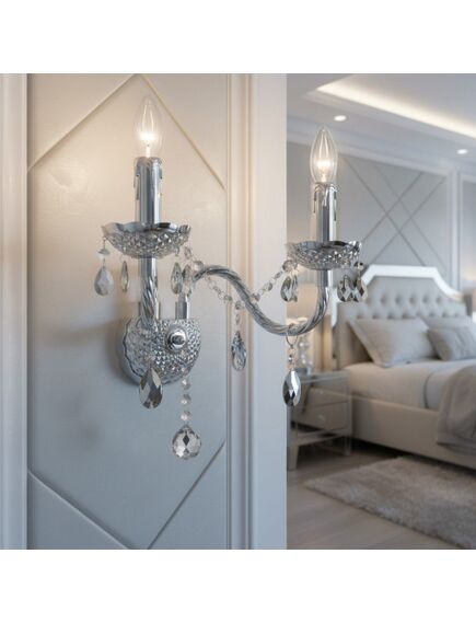 Toolight KINKIET ŚCIENNY EBT019-2W Chrom, 4 image