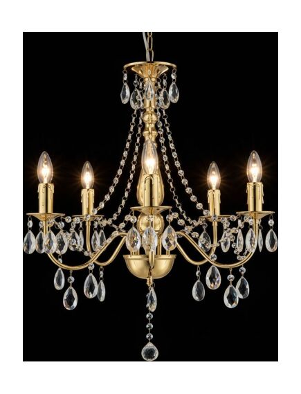 Toolight LAMPA SUFITOWA WISZĄCA EBT015-5CP Złota, изображение 2