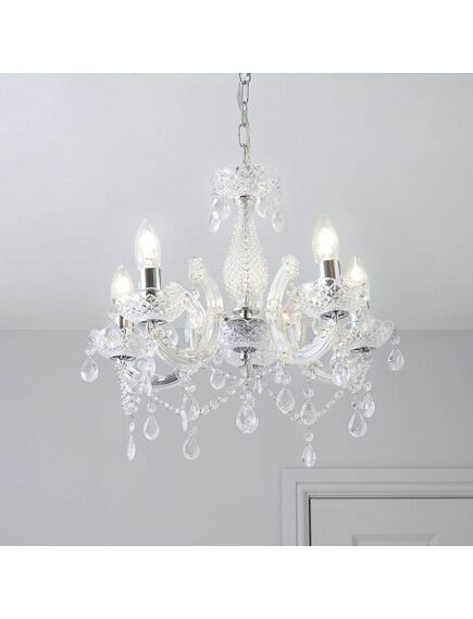 Toolight LAMPA SUFITOWA WISZĄCA EBT004-5CP TRANSPARENT, 3 image