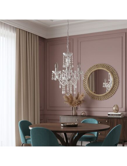 Toolight LAMPA SUFITOWA WISZĄCA EBT006-3CP TRANSPARENT, 2 image