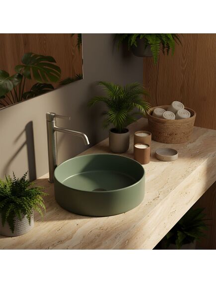 Rea Sanitary Bateria umywalkowa Rea Foster Nikiel Szczotkowany Wysoka, 2 image