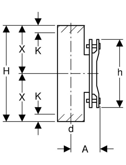 Geberit HDPE tīrīšanas veidgabals 90°, ovals d200 - gab., 2 image