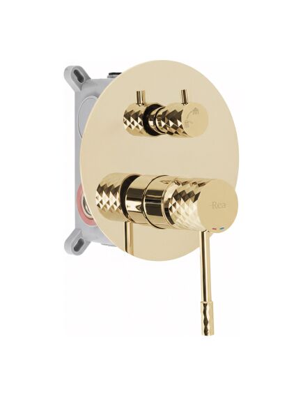 Rea Sanitary Zestaw natryskowy podtynkowy Rea Lungo Diamond Złoty + BOX, 4 image
