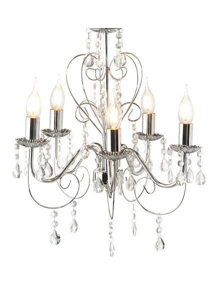 Toolight LAMPA SUFITOWA WISZĄCA EBT008-5CP CHROM, изображение 5