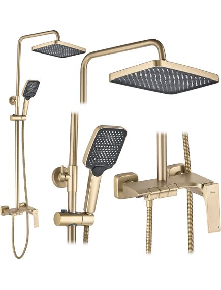 Rea Sanitary Zestaw natryskowy Rea JOE Złoty Szczotkowany
