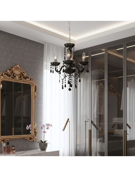 Toolight LAMPA SUFITOWA WISZĄCA EBT005-3CP CZARNA, 3 image