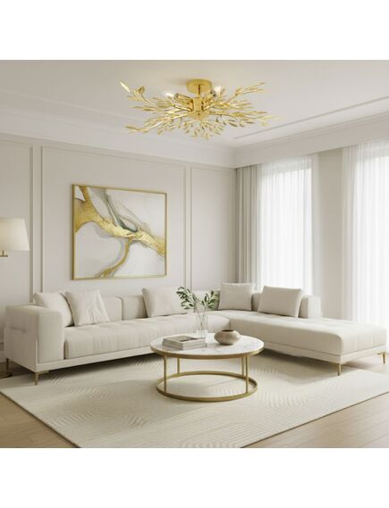 Toolight Lampa sufitowa EBT022-5C ZŁOTA, изображение 5