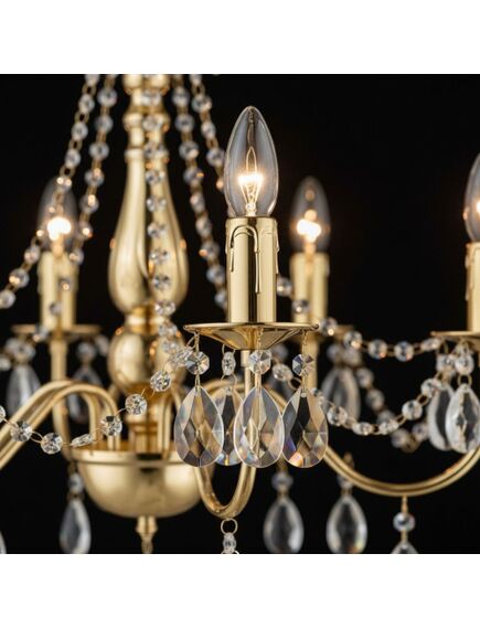 Toolight LAMPA SUFITOWA WISZĄCA EBT015-5CP Złota, изображение 3