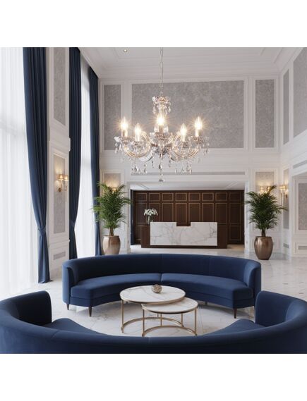 Toolight LAMPA SUFITOWA WISZĄCA EBT003-5CP GREY, 3 image