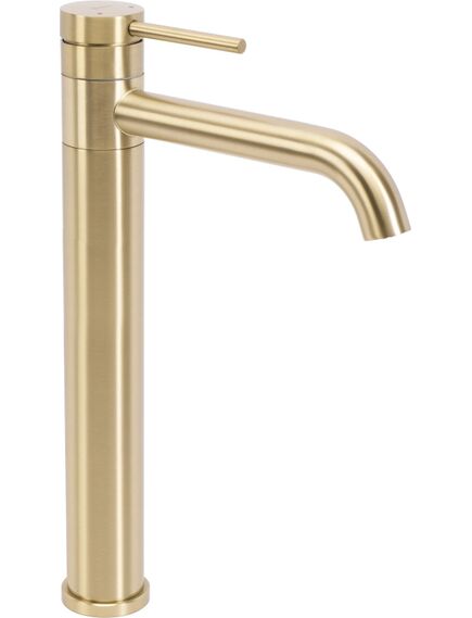 Rea Sanitary Bateria Umywalkowa REA LUNGIS Złota Szczotkowana Super High