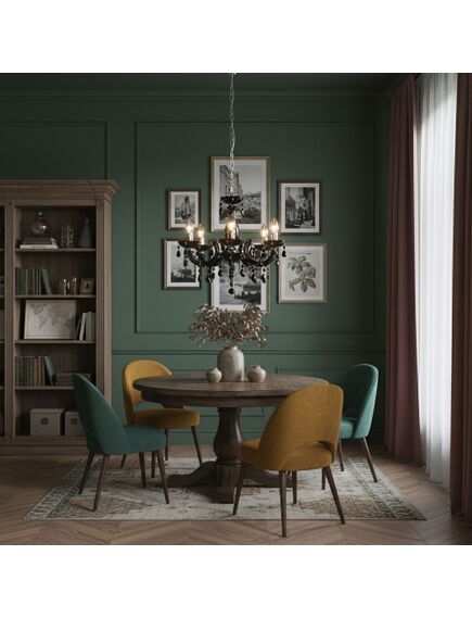 Toolight LAMPA SUFITOWA WISZĄCA EBT002-5CP BLACK, 2 image