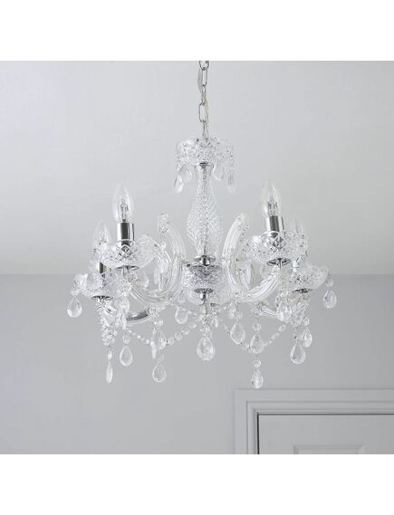 Toolight LAMPA SUFITOWA WISZĄCA EBT004-5CP TRANSPARENT, 4 image