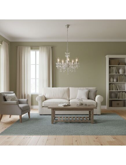 Toolight LAMPA SUFITOWA WISZĄCA EBT001-5CP TRANSPARENT, 3 image