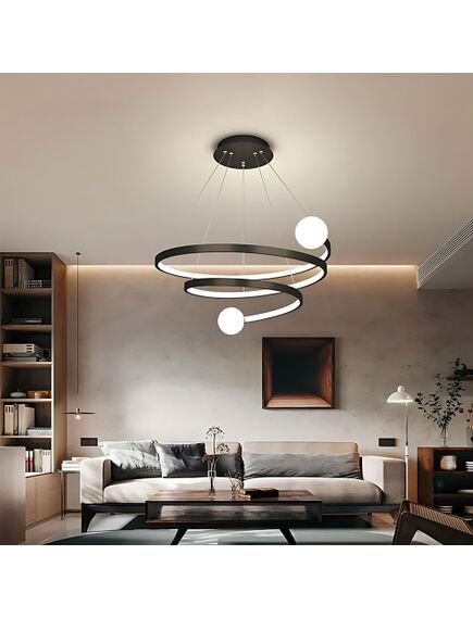 Toolight Lampa wisząca LED LHJ029-CP CZARNA, 2 image