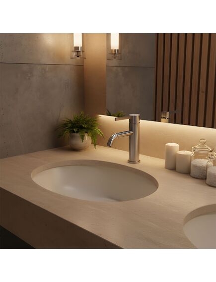 Rea Sanitary Bateria Umywalkowa Rea Foster nikiel szczotkowany niska, 3 image