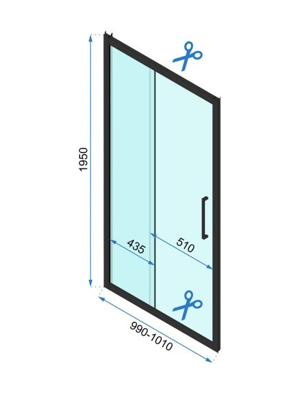 Rea Sanitary Kabina Prysznicowa Narożna Rapid Slide Chrom, изображение 5