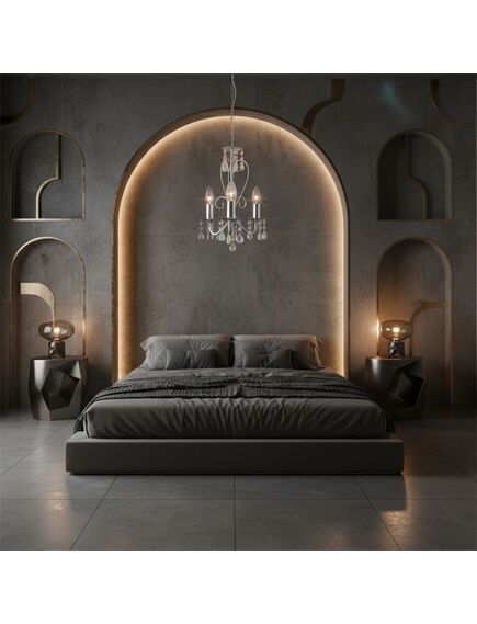 Toolight LAMPA SUFITOWA WISZĄCA EBT011-3CP CHROM, 3 image