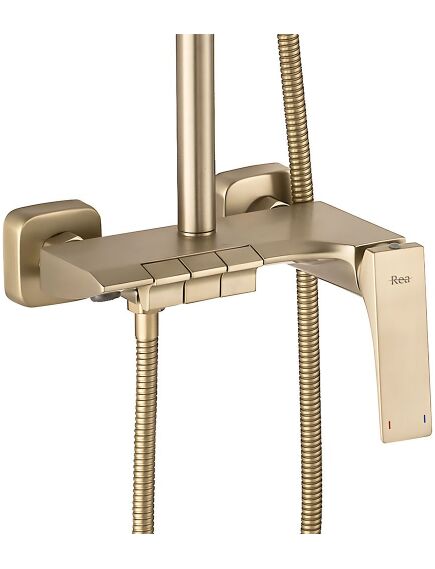 Rea Sanitary Zestaw natryskowy Rea JOE Złoty Szczotkowany, 3 image