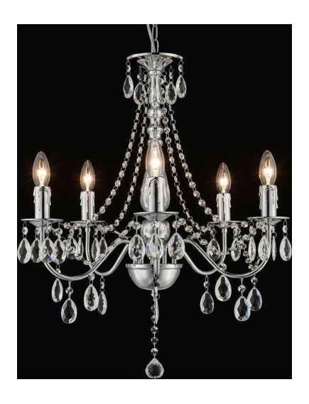 Toolight LAMPA SUFITOWA WISZĄCA EBT014-5CP CHROM, изображение 2