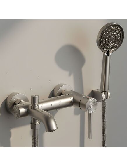 Rea Sanitary Bateria wannowa REA FOSTER Nikiel Szczotkowany, 3 image