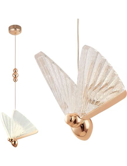 Toolight LAMPA WISZĄCA LED LHJ105-1CP Złota