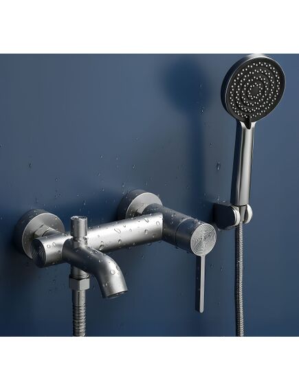 Rea Sanitary Bateria wannowa REA FOSTER Nikiel Szczotkowany, 2 image