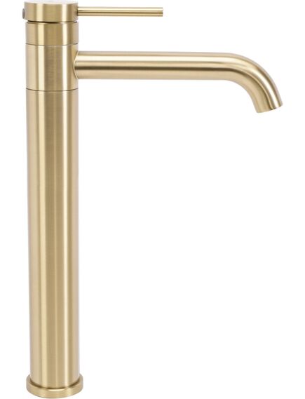 Rea Sanitary Bateria Umywalkowa REA LUNGIS Złota Szczotkowana Super High, 5 image