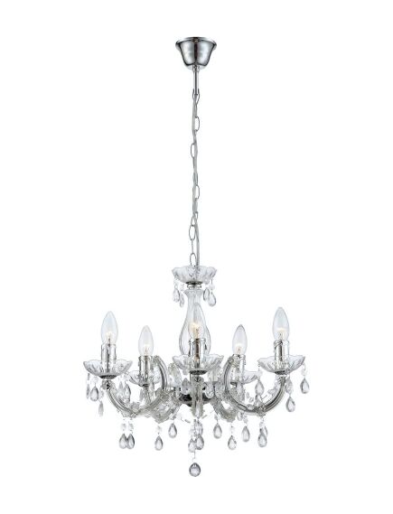 Toolight LAMPA SUFITOWA WISZĄCA EBT001-5CP TRANSPARENT, 2 image