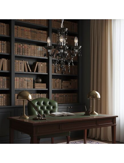 Toolight LAMPA SUFITOWA WISZĄCA EBT005-3CP CZARNA, 4 image