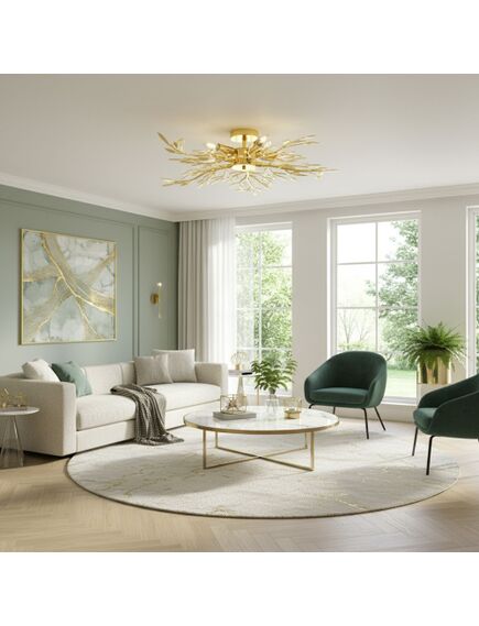 Toolight Lampa sufitowa EBT022-5C ZŁOTA, изображение 2