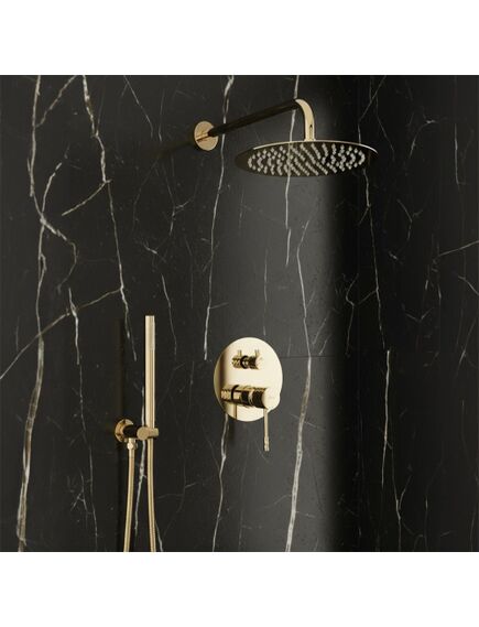 Rea Sanitary Zestaw natryskowy podtynkowy Rea Lungo Diamond Złoty + BOX, 3 image