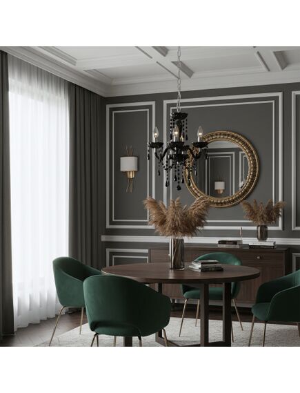 Toolight LAMPA SUFITOWA WISZĄCA EBT005-3CP CZARNA, 5 image