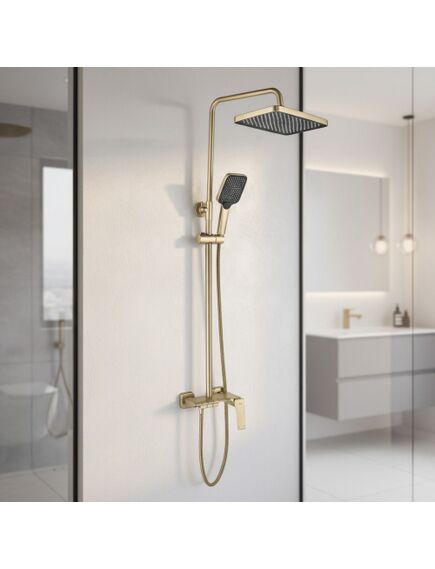 Rea Sanitary Zestaw natryskowy Rea JOE Złoty Szczotkowany, 2 image