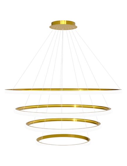 Toolight Lampa wisząca LED LHJ009-CP4 ZŁOTA