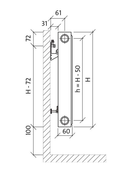 Purmo radiator Compact 500x1600mm, type 11, изображение 3