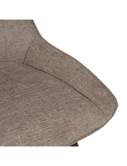 Krēsls GENT Light Brown Burlap Chair, 7 image