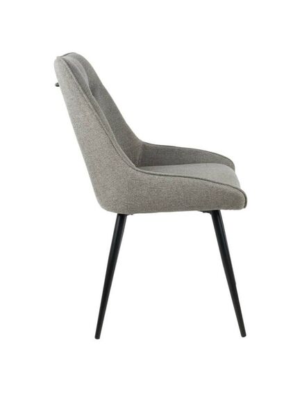 Krēsls GENT Light Grey Burlap Chair, 3 image