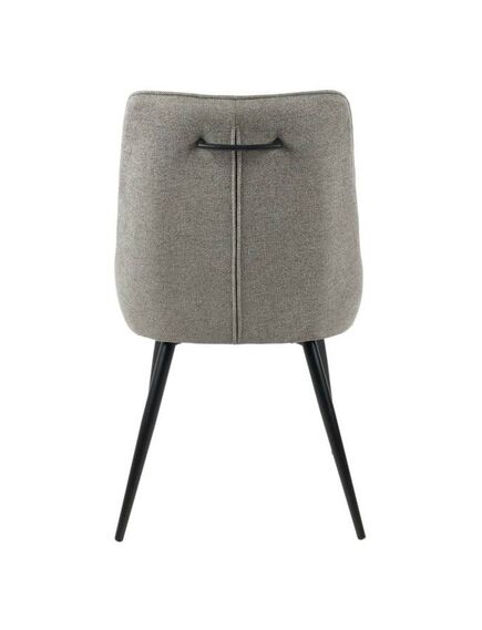Krēsls GENT Light Grey Burlap Chair, 4 image