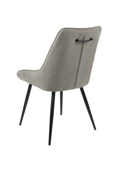 Krēsls GENT Light Grey Burlap Chair, 5 image