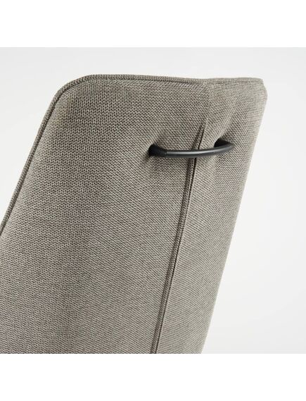 Krēsls GENT Light Grey Burlap Chair, 7 image