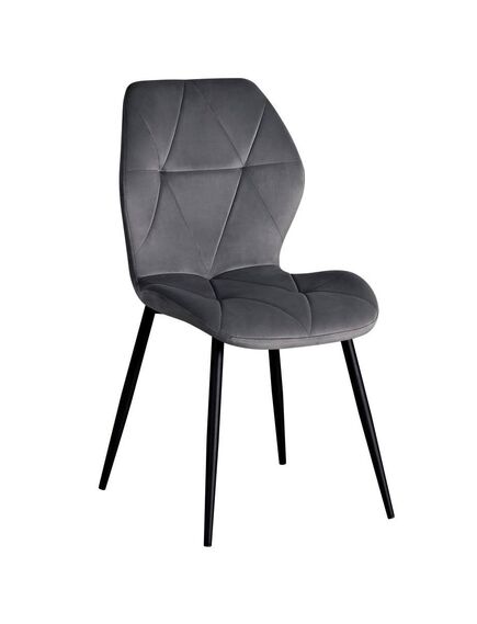 Krēsls KEN Dark Grey Velvet Chair, 2 image
