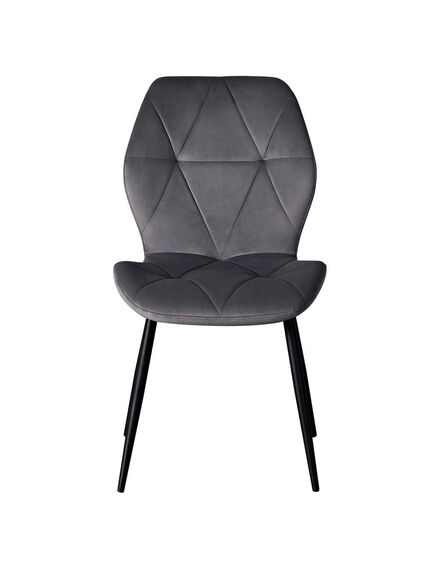 Krēsls KEN Dark Grey Velvet Chair, 3 image