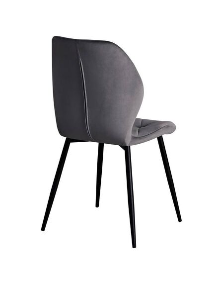 Krēsls KEN Dark Grey Velvet Chair, 5 image