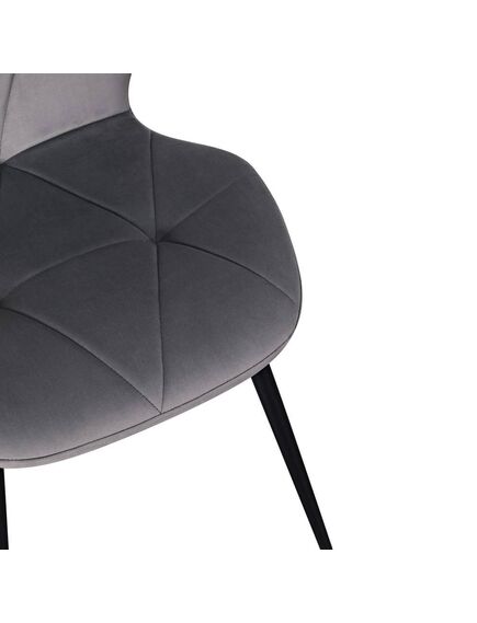 Krēsls KEN Dark Grey Velvet Chair