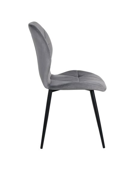 Krēsls KEN Light Grey Velvet Chair, 2 image