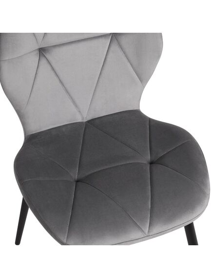 Krēsls KEN Light Grey Velvet Chair, 4 image