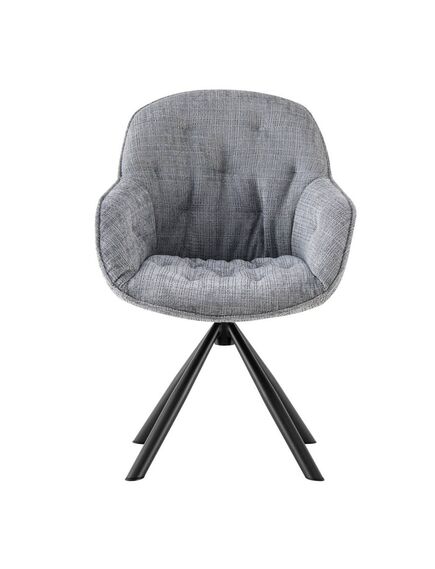 Krēsls ORION Grey Chenille Chair, 3 image