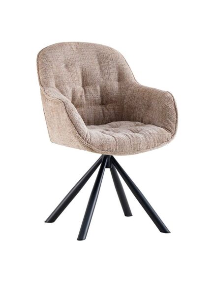 Krēsls ORION Light Brown Chenille Chair, 3 image