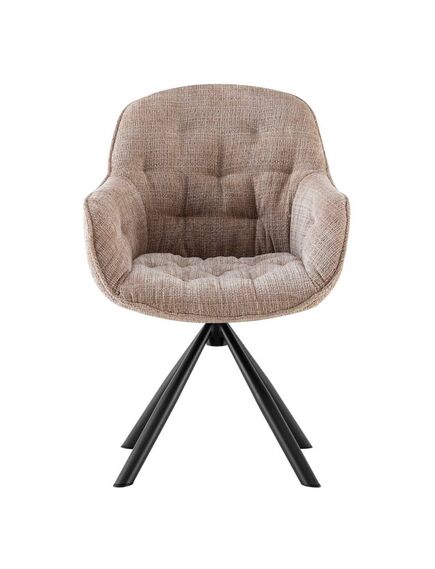 Krēsls ORION Light Brown Chenille Chair, 4 image
